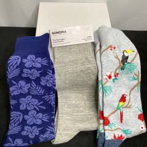 Tropical Theme Mens Crew Socks